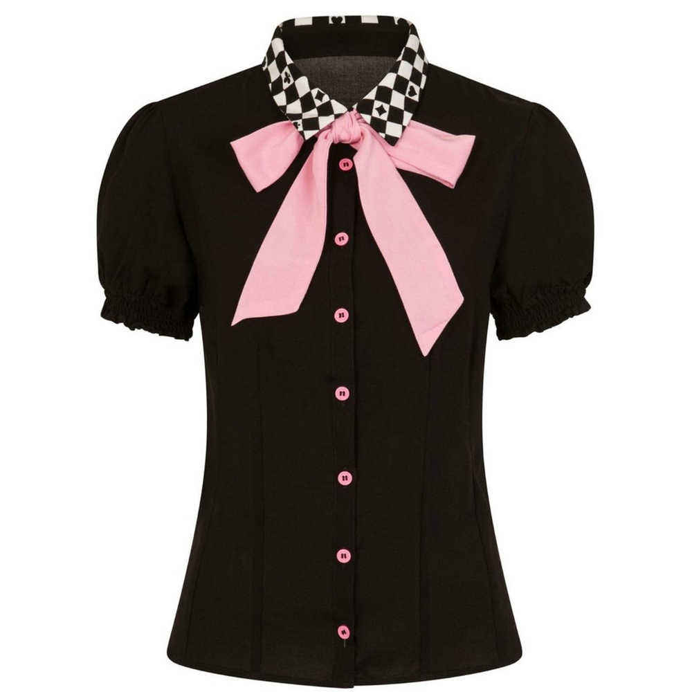 Hell Bunny Pokerface Top WITHOUT BOW